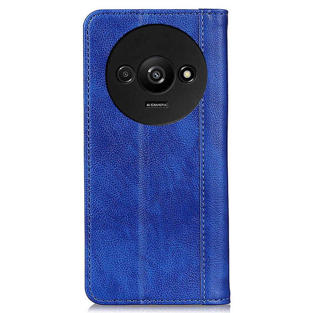 For Xiaomi Redmi A3 / Poco C61 4G Case Split Leather Magnetic Auto Closing Wallet Phone Cover For Xiaomi Redmi A3 / Poco C61 4G Case Split Leather Magnetic Auto Closing Wallet Phone Cover